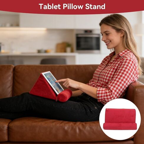 tablet pillow holder, 2PCS Multi Angle Soft Tablet Stand 9.6x6.5x4.7in in Saudi Arabia