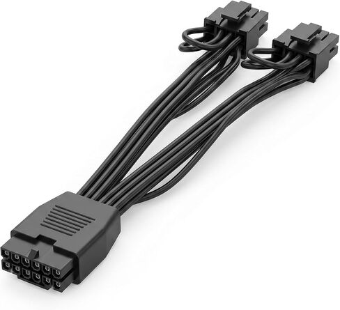 6.8 in 16 Pin Female to Dual PCIe 8 Pin Male GPU, 12VHPWR Cable Extension in Saudi Arabia