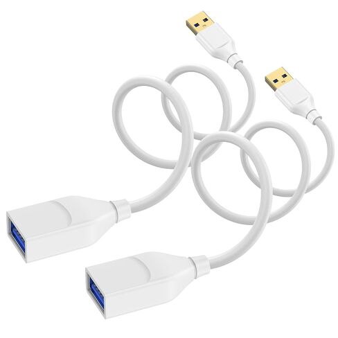 USB Extension Cable White,2 Pack 6FT Type A Male to Female Extension Cord in Saudi Arabia