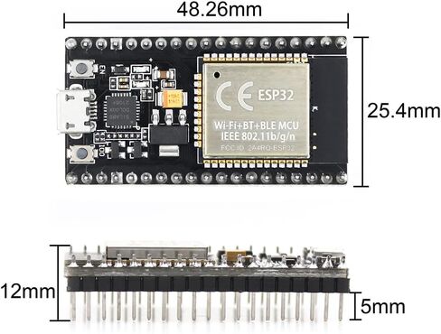 2pcs ESP32 WiFi Development Board with 2pcs Breakout Board (38PIN) in Saudi Arabia