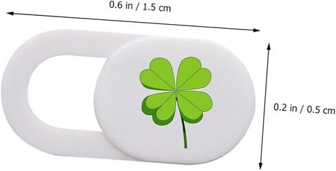 COHEALI 6pcs Ultra Thin Webcam Cover Slide for Laptop and Tablet Privacy Protection with Lucky Leaf Pattern, Compatible with Computers and Mobile Devices in Saudi Arabia