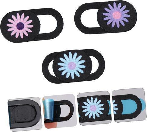3pcs Webcam Privacy Cover Slider Laptop Camera Lens Protector for Desktop Tablet Pc, Ultra-Thin Privacy Camera Cover Set Compatible Computers and Smartphones Random Color in Saudi Arabia