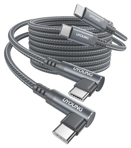 USB C to USB C Cable 90 Degree 60W USB C to C Fast Charging Cable 6ft in Saudi Arabia
