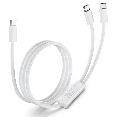 USB C to Dual USB C 140W Max Charging Cable, USB C Splitter 4.9ft in Saudi Arabia