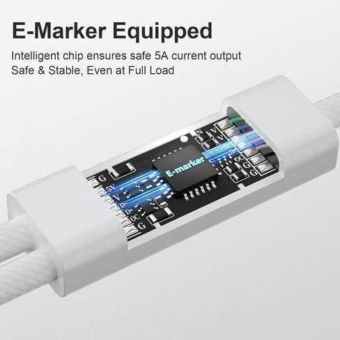 USB C to Dual USB C 140W Max Charging Cable, USB C Splitter 4.9ft in Saudi Arabia