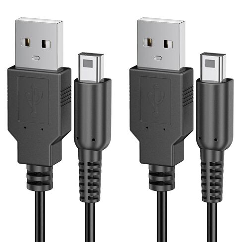 Wanme 2 Pack Charger for Nintendo New 3DS XL/3DS/New 2DS XL/New 2DS Charger Cable, 3.9 FT USB Power Charging Cord Adapter Compatible with Nintendo 3DS XL/ 3DS/2DS XL/2DS/DSi (2) in Saudi Arabia