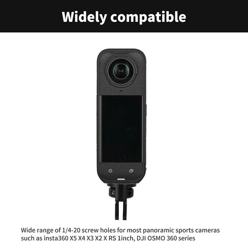 Upgraded 1/4 "-20 Tripod Conversion Adapter with Aluminum Perforated Rotatable Ring for GoPro Hero Insta360 DJI Action and Other Sports Cameras 2pcs in Saudi Arabia
