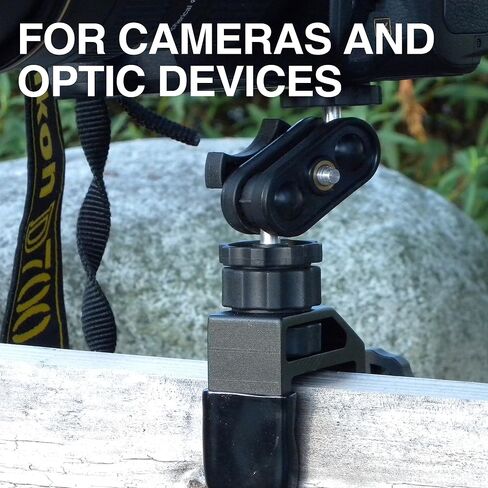 Pedco UltraClamp Assembly 360 Swivel Camera Mount Accessory for Cameras, Scopes and Binoculars (1.5-Inch w/Swivel), Black (P-UCA360) in Saudi Arabia