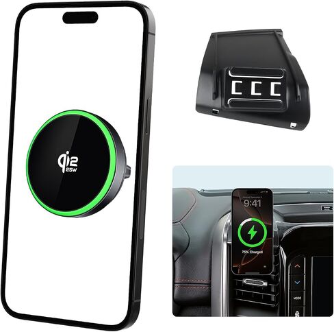 Qi2.2 25W Wireless Charger Car Phone Mount for Dodge Ram 1500 2019-2026 in Saudi Arabia