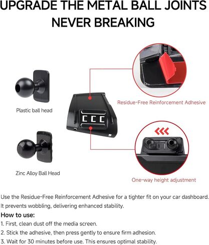 Qi2.2 25W Wireless Charger Car Phone Mount for Dodge Ram 1500 2019-2026 in Saudi Arabia