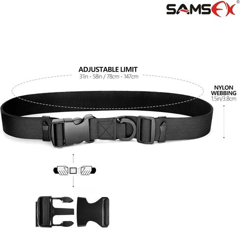 SAMSFX 1.5" Fishing Wader Belt Adjustable Wading Belts for Surf Casting Kayak Fishing Accessories Waders Straps in Saudi Arabia