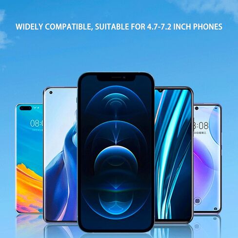 2026 Phone Holder for Car with Metal Hook Clip, Air Vent Cell Phone Stand Car Mount, 360° Rotation, One Button Release for iPhone Galaxy Google and Most Phones [Cases Friendly] Square-Black in Saudi Arabia