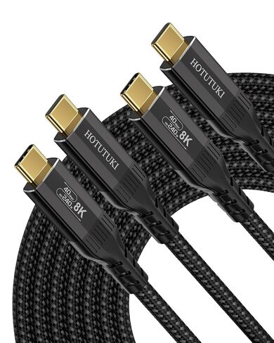 2-Pack 2FT USB4 Cable, 240W 40Gbps,usb c to usb c data transfer cables in Saudi Arabia
