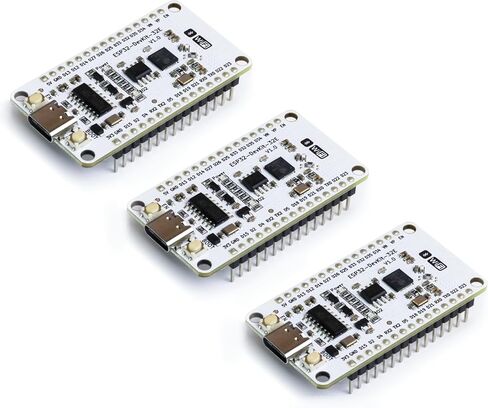 3PCS ESP32 Dev Board, USB-C, Latest ESP32-D0WD-V3 Microcontroller, 4MB Flash, 2.4GHz WiFi & BLE 4.2, Improved Stability & Heat Dissipation, Compatible with Arduino IDE/MicroPython in Saudi Arabia