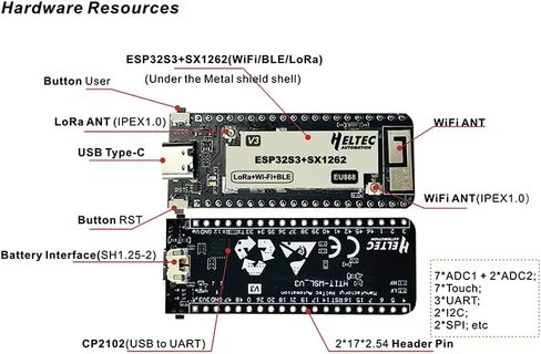 Heltec Meshtastic Wireless Stick Lite V3 ESP32-S3 SX1262 LoRa Chip in Saudi Arabia