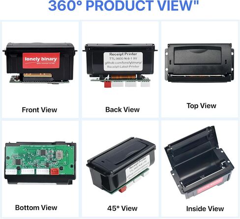 Lonely Binary 58mm Thermal Receipt Printer Kit Type-C for ESP32 & C++ in Saudi Arabia