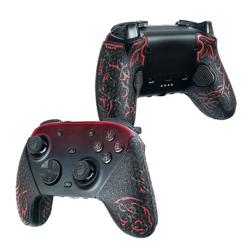SHADOW BOOLT Controller Grips for GameSir G7 Pro, Skin kit,Anti-Skid, Multi-Texture, Sweat Absorption, Pre-Cut Grips Tape (Black, Red & Metallic Grey, Compatible with GameSir G7 Pro) in Saudi Arabia