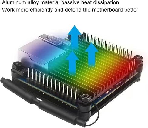 Aluminium Alloy Case for Orange Pi Zero 3 Passive Cooling Precision Cutouts Development Board Enclosure Shell in Saudi Arabia