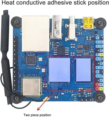 Aluminium Alloy Case for Orange Pi Zero 3 Passive Cooling Precision Cutouts Development Board Enclosure Shell in Saudi Arabia