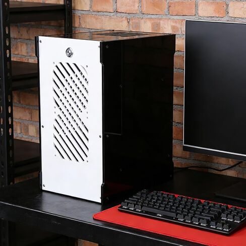 PC Case,360 Degree Open Hollow Acrylic Cooling Desktop Case,292x220x165mm Mini Computer Chassis in Saudi Arabia