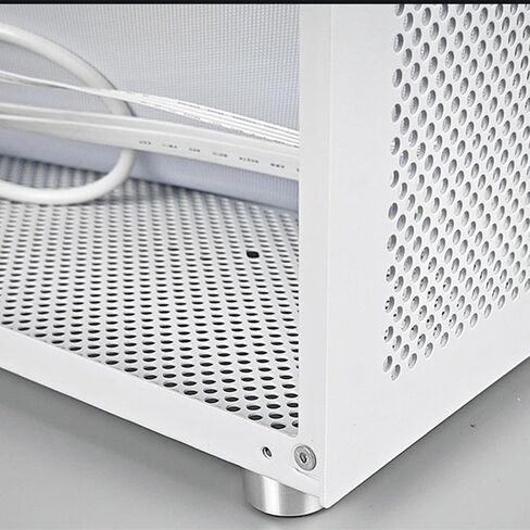 Compact ITX MATX PC Case, Portable Gaming Computer Case with Acrylic Panel, Supports 335mm GPU, Type C, Reinforced Steel, Ideal for Small Form Factor Builds in Saudi Arabia