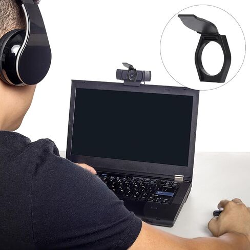 PRETYZOOM 10pcs Webcam Privacy Shutter Cover Set Black Webcam Lens Caps for Laptop and Desktop for Online Meetings and Video Calls in Saudi Arabia