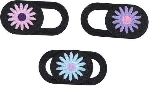 3pcs Webcam Cover Slide Privacy Camera Cover for Laptop Tablet PC with Chrysanthemum Pattern for Online Meeting Protection Random Color in Saudi Arabia