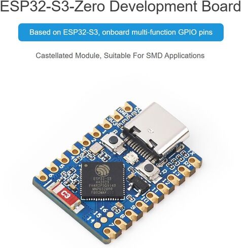 ESP32-S3 Mini Dev Board Based on ESP32-S3 Dual-Core Processor up to 240MHz Main Frequency, Support 2.4GHz Wi-Fi & Bluetooth 5, 8MB Flash Memory, 8MB PSRAM, Onboard Multi-Function GPIO Pins in Saudi Arabia