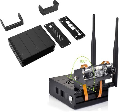 Mini Computer Case, Stable Aluminum Alloy Cooling Case Perfectly Fit with Camera Holder for Nano Kit in Saudi Arabia