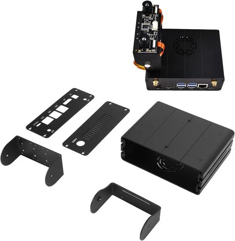 Mini Computer Case, Stable Aluminum Alloy Cooling Case Perfectly Fit with Camera Holder for Nano Kit in Saudi Arabia