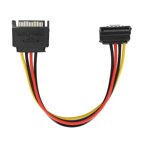 10 Pack Sata Power Cable Power Extension Cable Sata Power Cable Extension Sata Male to Female Cable 15 Pin 90 Degree for HDD Sdd Optical Drives in Saudi Arabia