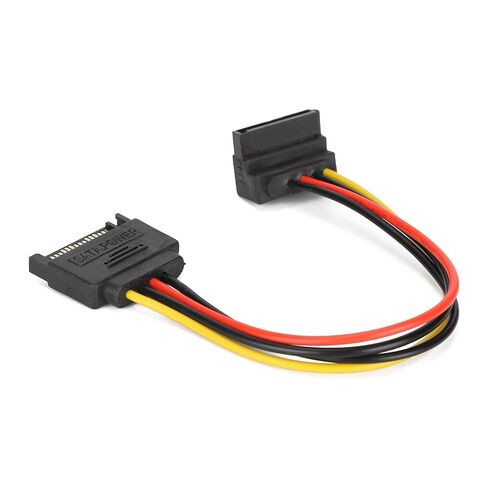 10 Pack Sata Power Cable Power Extension Cable Sata Power Cable Extension Sata Male to Female Cable 15 Pin 90 Degree for HDD Sdd Optical Drives in Saudi Arabia