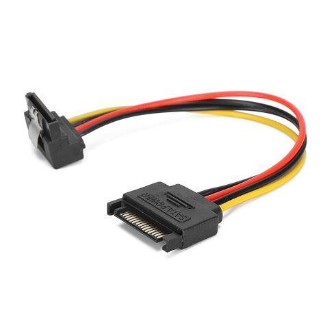 10 Pack Sata Power Cable Power Extension Cable Sata Power Cable Extension Sata Male to Female Cable 15 Pin 90 Degree for HDD Sdd Optical Drives in Saudi Arabia
