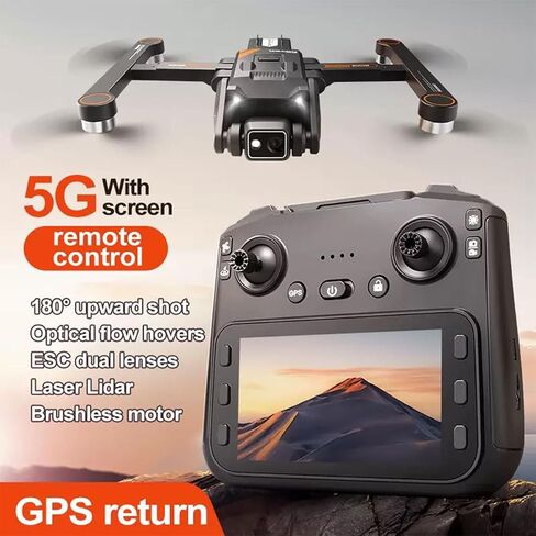 GPS Drone with 4K Camera for Adults, Auto Return, Quadcopter with Brushless Motor Professional Drone, Max Speed 16m/s,40 Mins Flight With 2 Batteries, Lightweight and Foldable for Adults, Beginner in Saudi Arabia
