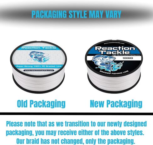 Reaction Tackle Braided Fishing Line - Pro Grade Power Performance for Saltwater or Freshwater Fish - Colored Fishing Line Braid for Extra Visibility in Saudi Arabia
