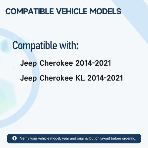 Keyless Entry Remote Key Fob for Jeep Cherokee,Cherokee KL 2014 2015 2016 2017 2018 2019 2020 2021 Replacement Car Key GQ4-54T 68141580 433MHz 4A in Saudi Arabia