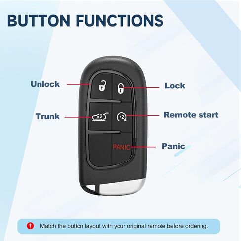 Keyless Entry Remote Key Fob for Jeep Cherokee,Cherokee KL 2014 2015 2016 2017 2018 2019 2020 2021 Replacement Car Key GQ4-54T 68141580 433MHz 4A in Saudi Arabia