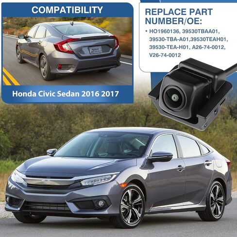 Backup Camera Rear View Camera Fit for Honda Civic 1.5L / 2.0L 2016-2017 in Saudi Arabia