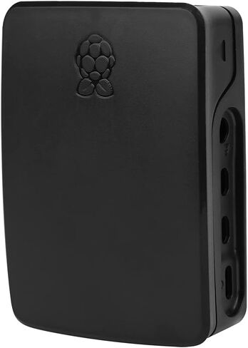 Official ABS Protective Case for 4B Shell with Precise Cutouts Snap in Design High Temperature Durable Lightweight Cover for 4 Model B Black Red White Red Options (Black) in Saudi Arabia