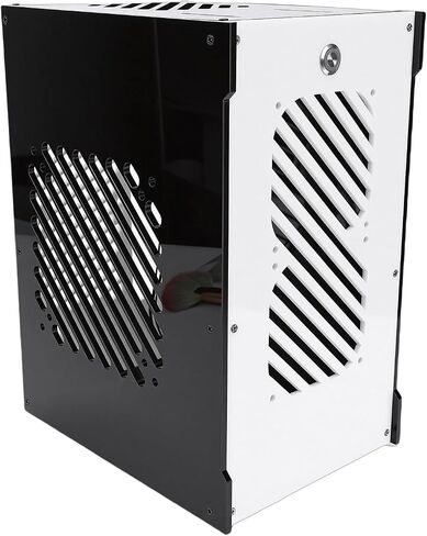 حقيبة كمبيوتر صغيرة، حافظة Mini ITX سعة 10.5 لتر، كمبيوتر تبريد مجوف، كمبيوتر شخصي مفتوح التهوية يدعم اللوحة الأم ITX SFX مزود طاقة 4X 2.5 بوصة SSD 2 فتحات PCI مع شفافة in Kuwait