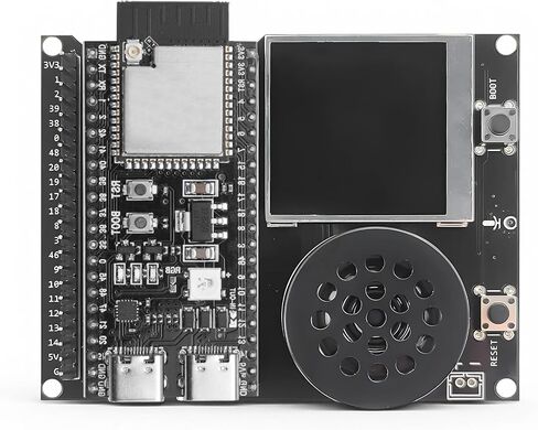 ESP32-S3 Dev Board N16R8 with Pre-Soldered IPEX Antenna Connector & Expansion Base Board, 16MB Flash + 8MB PSRAM, WiFi Bluetooth 5.0, USB-C, Compatible with Arduino IDE in Saudi Arabia
