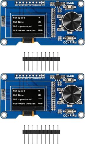 2PCS 0.96 Inch OLED I2C IIC Display Module with EC11 Rotary Encoder in Saudi Arabia