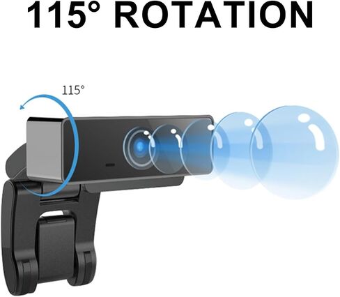 ASHATA 1080P HD Webcam with Microphone, USB Plug and Play in Saudi Arabia