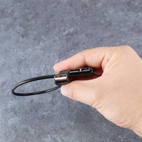 USB 2.0 to Mini Sata II 7+6 13Pin Adapter Converter Cable for Laptop CD/DVD ROM Slimline Drive in Saudi Arabia