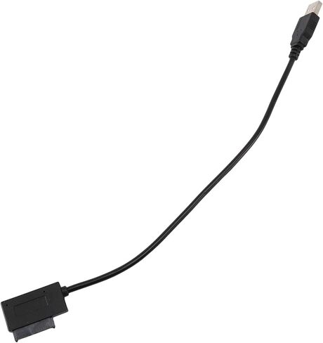 USB 2.0 to Mini Sata II 7+6 13Pin Adapter Converter Cable for Laptop CD/DVD ROM Slimline Drive in Saudi Arabia