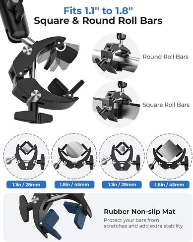 Metal Skid Steer Tablet Mount, Heavy Duty Handlebar Tablet Holder in Saudi Arabia