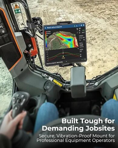 Metal Skid Steer Tablet Mount, Heavy Duty Handlebar Tablet Holder in Saudi Arabia