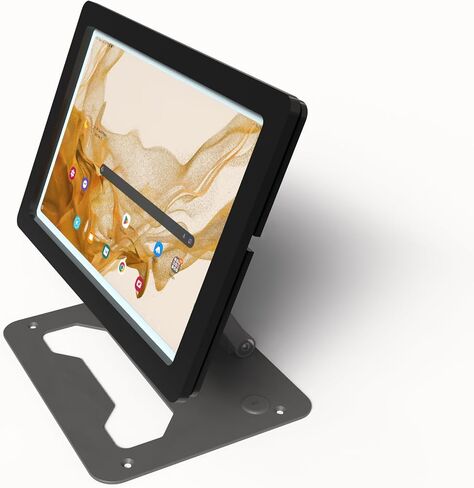 Anti-Theft Acrylic Case with Z Foldable Aluminum Desktop Stand for Lenovo TAB Tablet (Clear, TAB Chromebook 10e) in Saudi Arabia