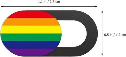 DOITOOL 3pcs Webcam Cover Set for Laptop Tablet Computer, Rainbow Stripe Privacy Covers for Desktop and Portable Devices, Protective Lens Guard in Saudi Arabia