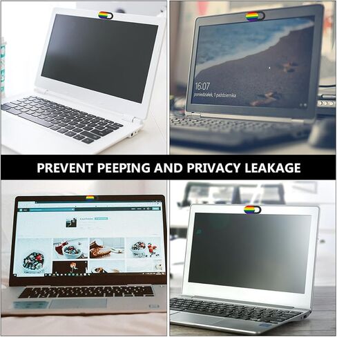 DOITOOL 3pcs Webcam Cover Set for Laptop Tablet Computer, Rainbow Stripe Privacy Covers for Desktop and Portable Devices, Protective Lens Guard in Saudi Arabia